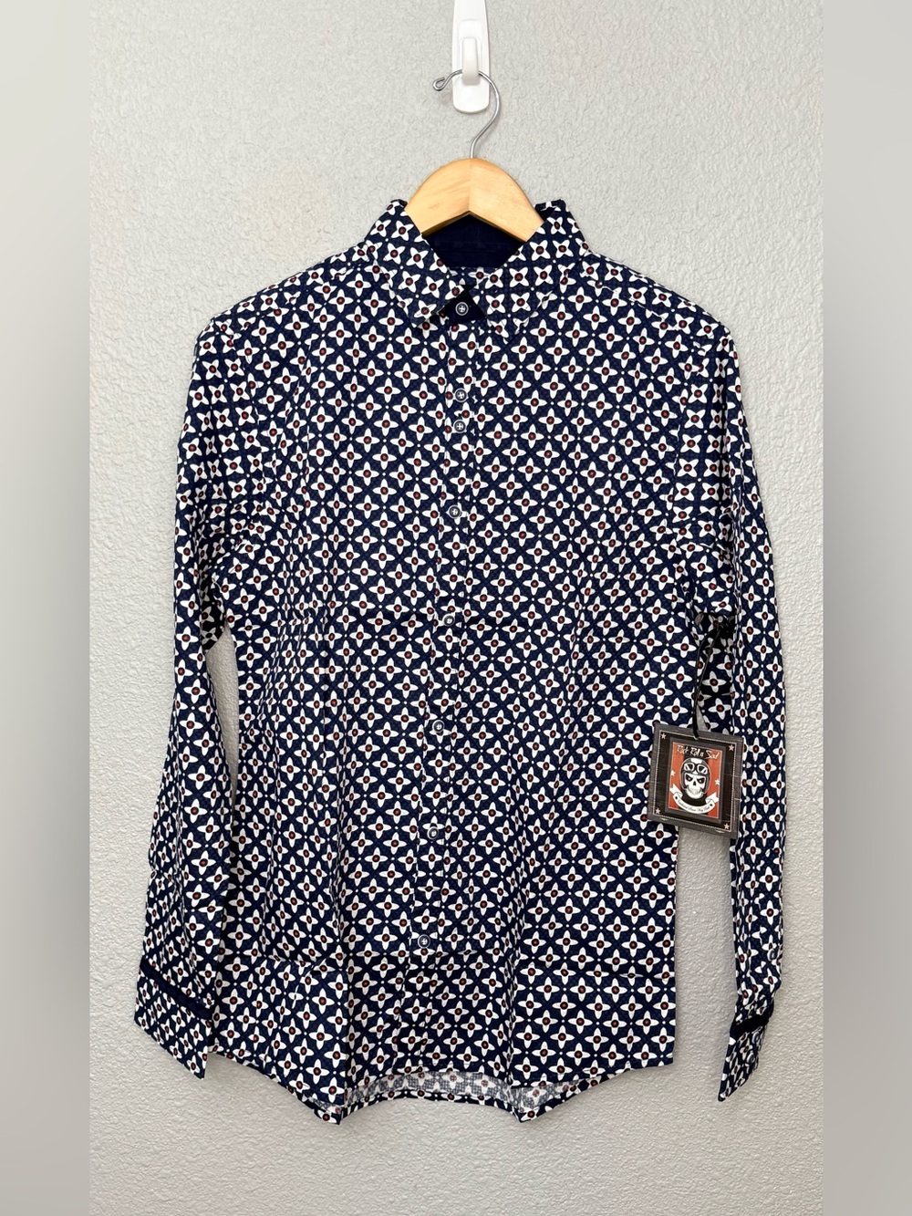NWT Rock Roll n Soul | Checked and Floral Pattern | Geometric | Size Small